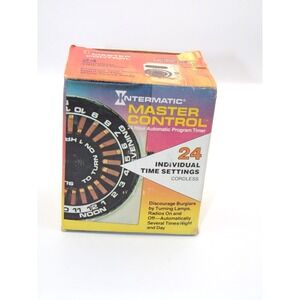 Intermatic Master Control  24 Hour Automatic Vtg Cordless Timer Radio Lamps TV